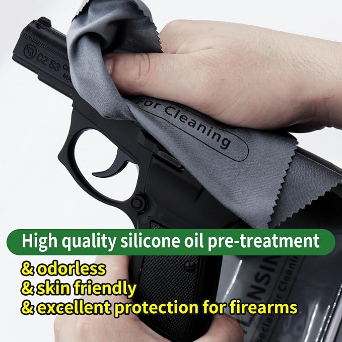 Silicon Gun Cloth 12'' ×12'' Gun Cleaning Cloths Lint Free - Image 4
