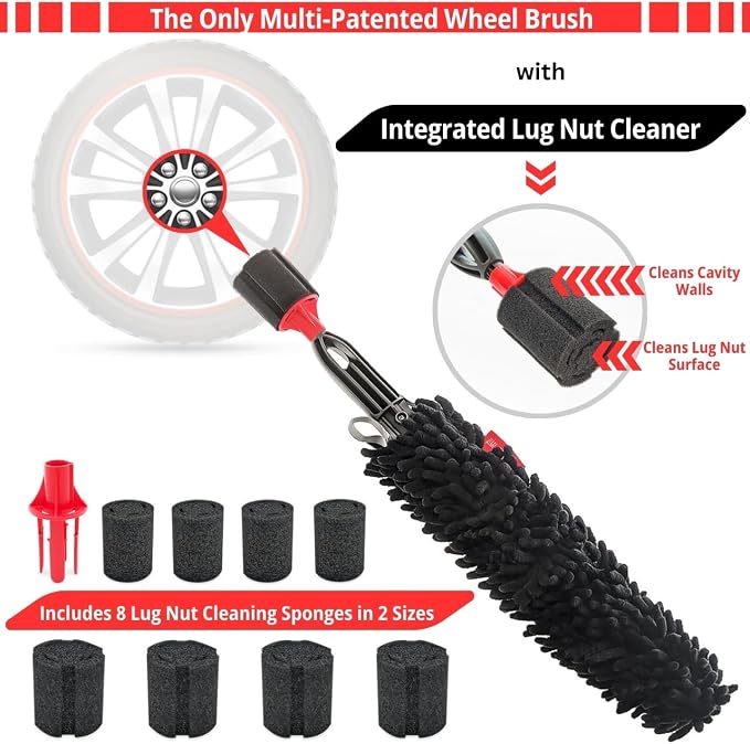 Wheel Cleaning Brush Car Detailing Kit - Image 2