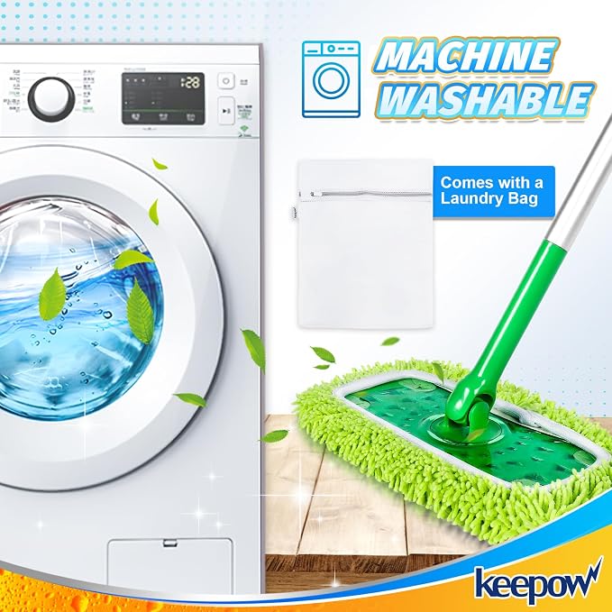 KEEPOW Reusable Microfiber Mop Pads Compatible - Image 7