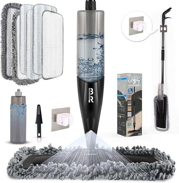 Microfiber Spray Mop for Floors Dry and Wet Mop by MakeCleaningEfficientFun