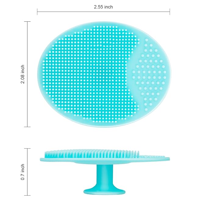 4 Pack Face Scrubber, JEXCULL Soft Silicone Facial Cleansing Brush Face - Image 2