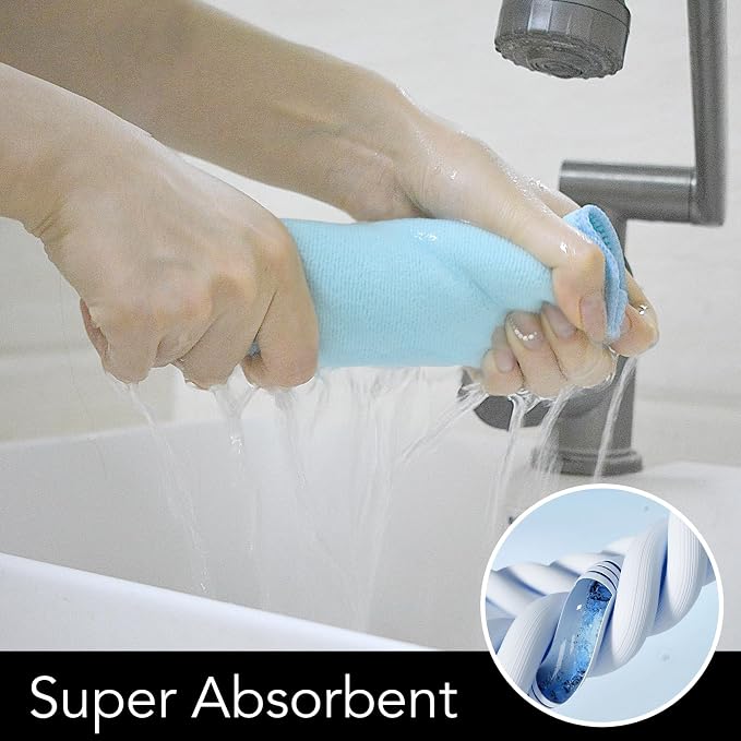 SINLAND Microfiber Facial Cloths Fast Drying Washcloth 12inch x 12inch - Image 5