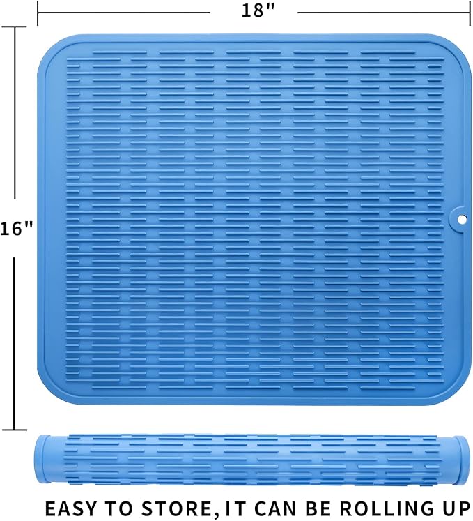 Silicone Dish Drying Mat for Multiple Usage, Easy clean, Eco-friendly, - Image 2