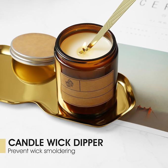 3-in-1 Candle Accessory Set, Wick Trimmer, Candle Snuffer, Wick Spoon, - Image 5