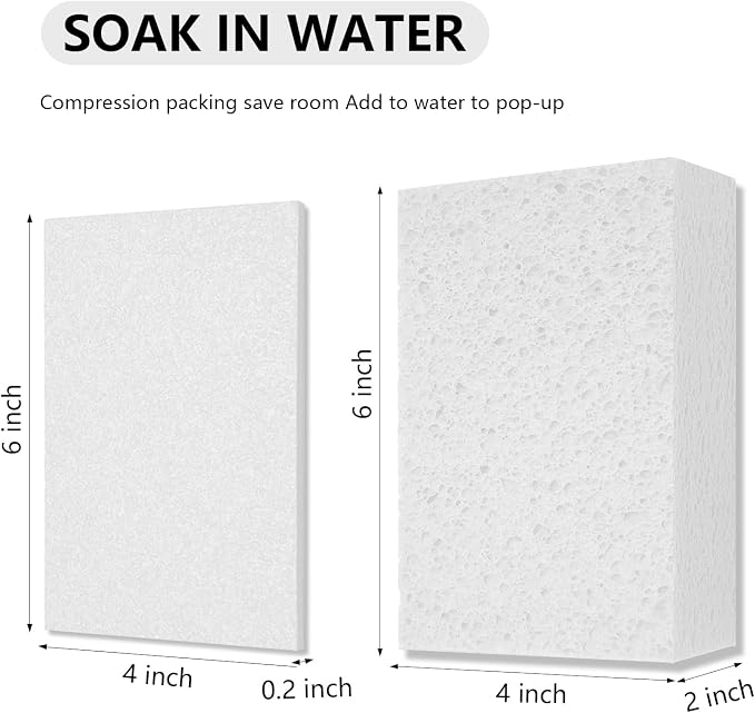 Cleaning and Washing Sponge, 3 Pack Large Extra Thick Heavy Duty Sponge - Image 2