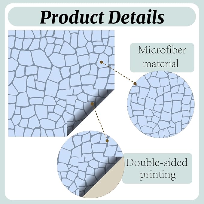 CREATCABIN 6 Packs Thickened Glasses Cleaning Cloth Elegant Flower Design - Image 3
