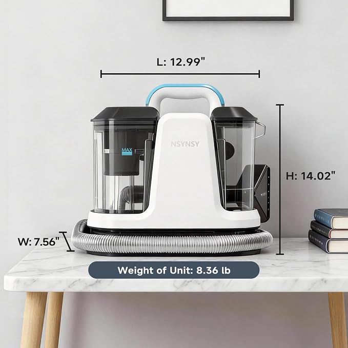 Portable Carpet & Upholstery Spot Cleaner, Compact Strong-Suction Machine - Image 7
