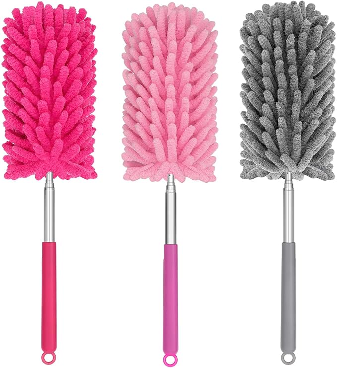 Mini Duster for Cleaning, 360° Bendable Hand Dusters by TIMIVO