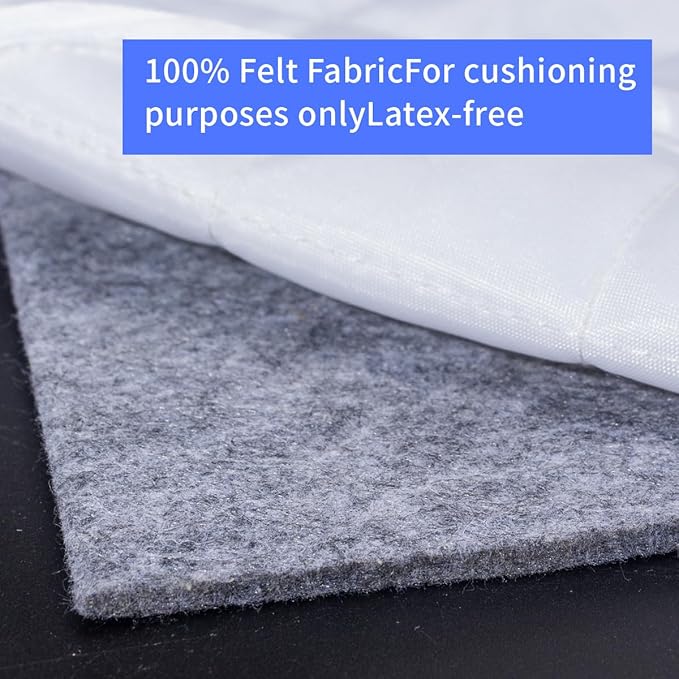 Extra Large Area Rug Cushioned Carpet Pad, 3x5 Ft, Thick Felt Pad - Image 4