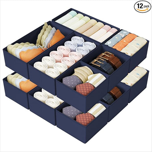 DIMJ Drawer Organizers Clothes, Fabric Closet Organizers and Storage, Shallow by DiMJ