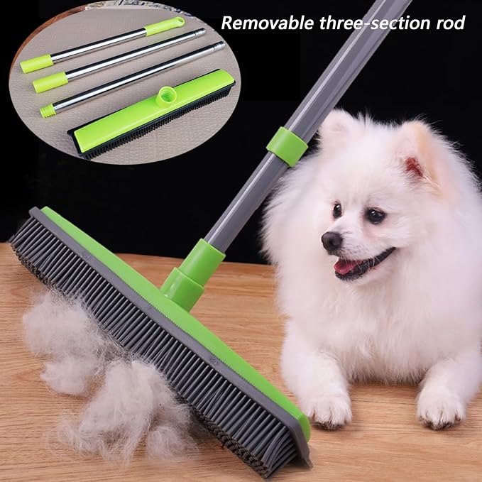 Pet Hair Rubber Broom, Rubber Broom - Image 3