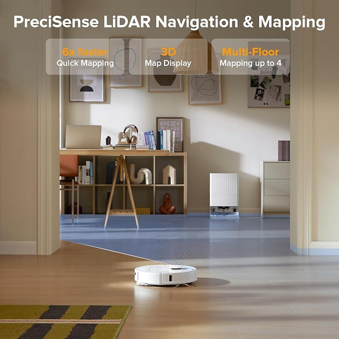 roborock Qrevo Series Robot Vacuum and Mop, 8000Pa Suction, Upgraded from Qrevo - Image 8