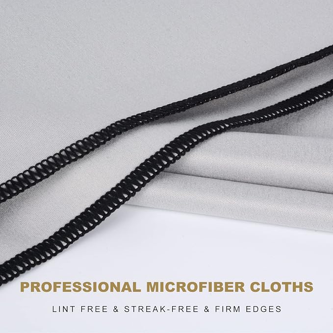 SINLAND Microfiber Glass Polishing Cloths Large Size Thick Lintless Drying - Image 3