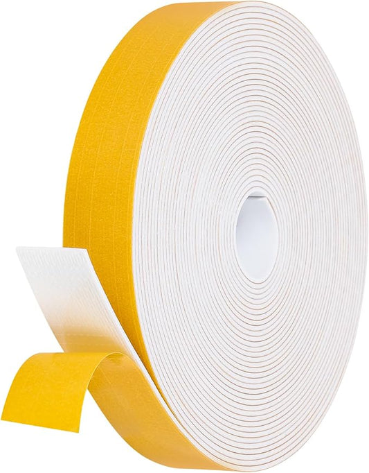 32Feet Weather Stripping Seal for Door Window, High Density Foam Tape, by Amzjjle