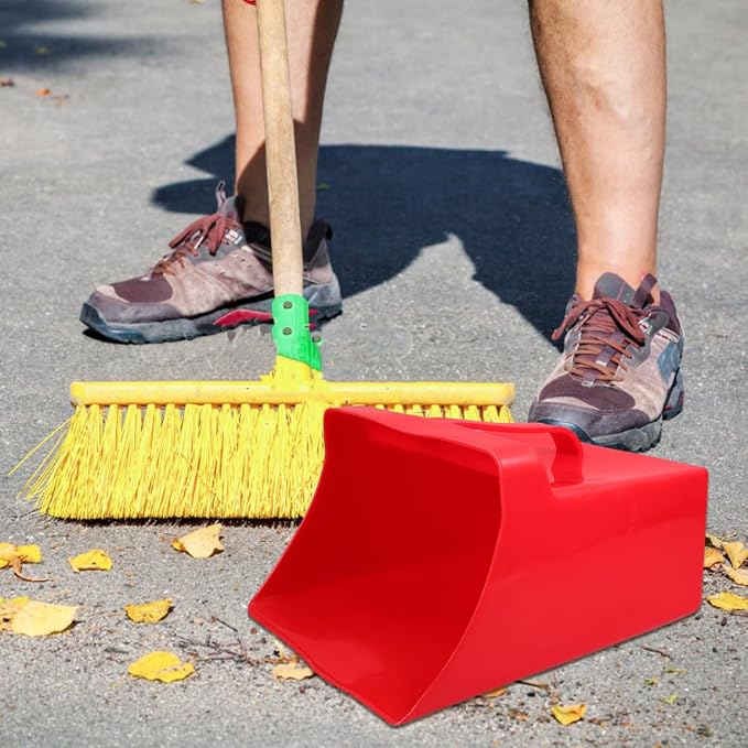 OUNONA Handheld Plastic Dustpan 9.65X8.07X5.31 Inches Lightweight Scoop Garbage - Image 3