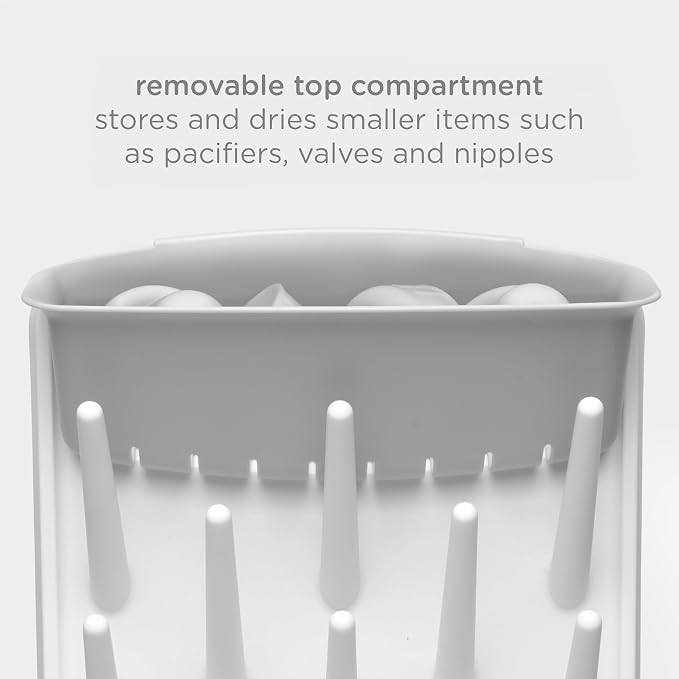 Ubbi Vertical Baby Bottle Drying Rack, Space Saving Countertop Drying Rack Baby - Image 5