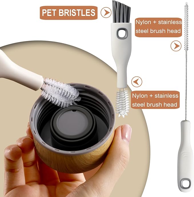 Cup Lid Cleaning Brush Set Multifunctional Bottle Cleaning Tools Portable Gap - Image 3