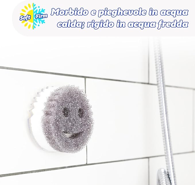 Scrub Daddy Scrub Mommy Style Collection Grey Scrubber Sponge, Dual Sided - Image 5