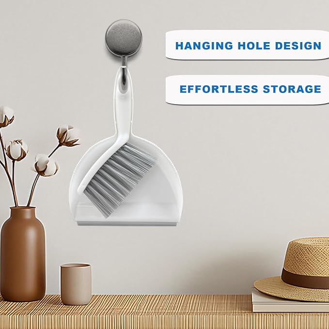 Mini Broom and Dustpan Set Small Dust pan & Brush Set Portable Cleaning Tools - Image 5