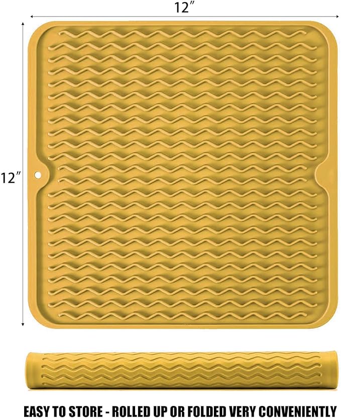 Silicone Dish Drying Mat for Multiple Usage, Easy clean, Eco-friendly, - Image 2