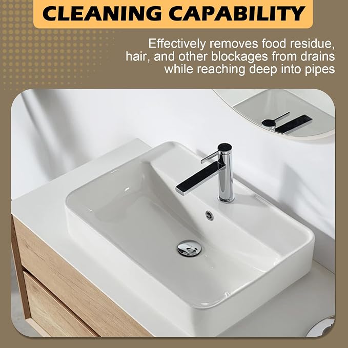 Flexible Long Sink Drainage Tool, AC Drain Cleaning Tool, Removal of AC - Image 5