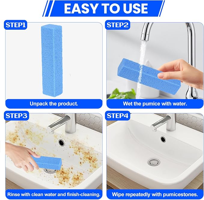 6 Pack Pumice Stone Toilet Bowl Cleaner, Pumice Stone - Image 3