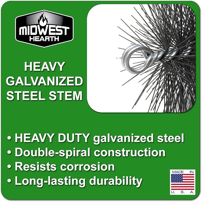 Midwest Hearth Wire Chimney Cleaning Brush Made in USA - Image 4