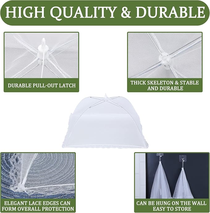 ZMCINER 8 Pack Food Tents Food Covers - Image 5