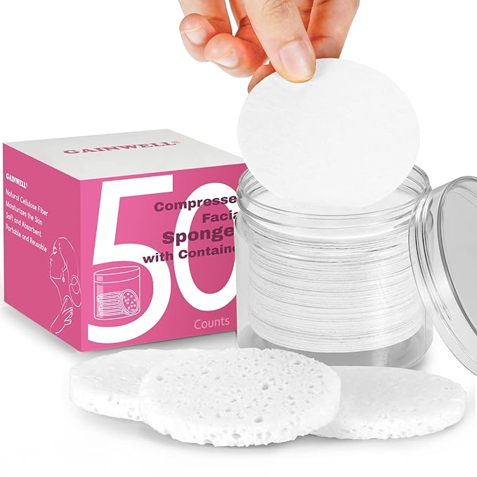 GAINWELL 50-Count Compressed Facial Sponges by GAINWELL