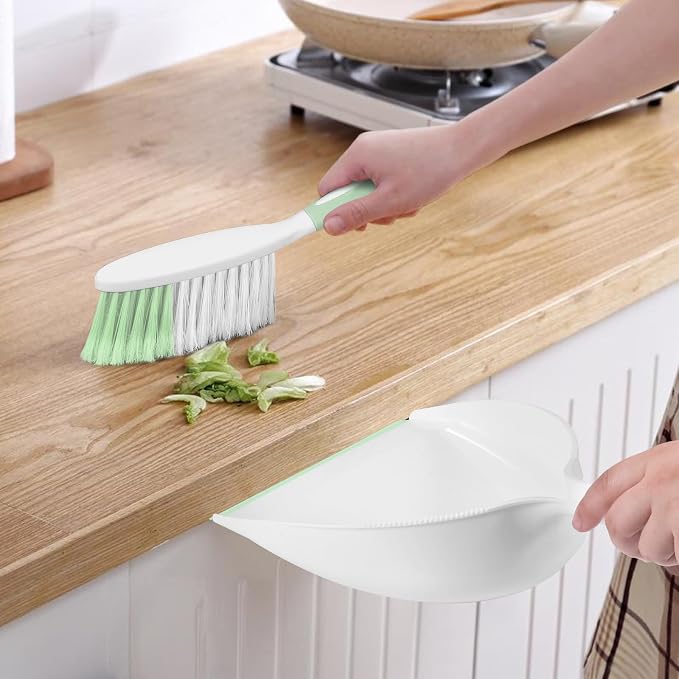 NACENA Dust Pan and Brush Set, Large Hand Broom and Dustpan Set Large Brush and - Image 7