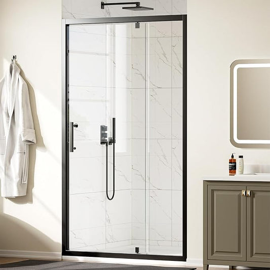 WinZo 41-42" W ×72" H Pivot Shower Door, 1/4" SGCC Clear Tempered Glass Shower by winzo