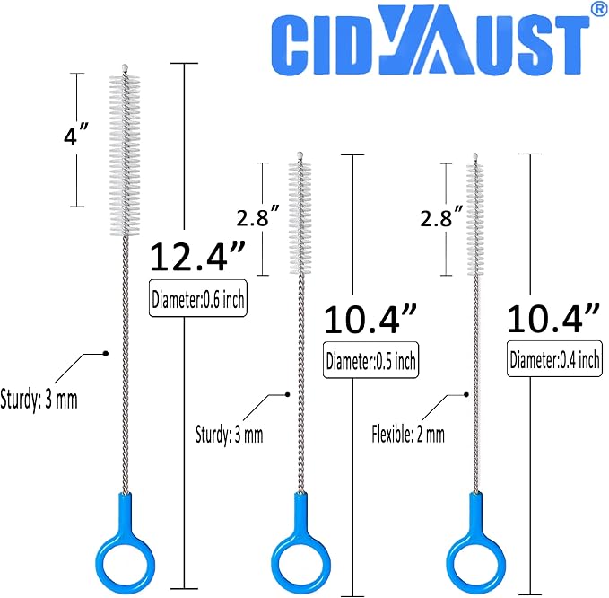 Straw Cleaner Brush Set Multi-Size, Heavy Duty Straw Brush Cleaner - Image 2