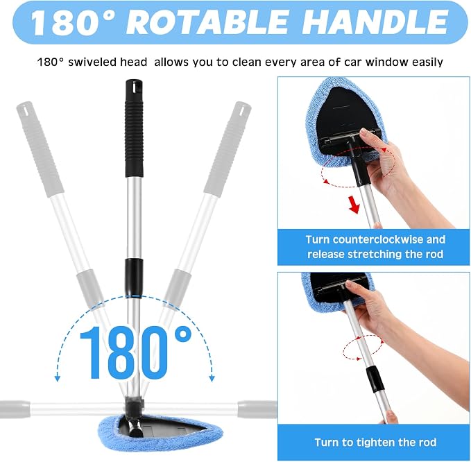 8 Pcs Car Windshield Cleaner Tool Kit - Image 2