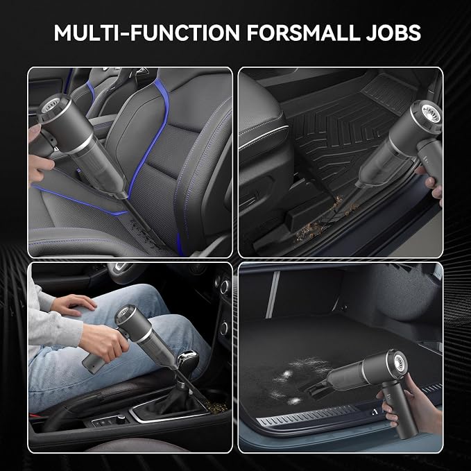 Car Vacuum Cordless, Mini Portable Vacuum Cordless - Image 4
