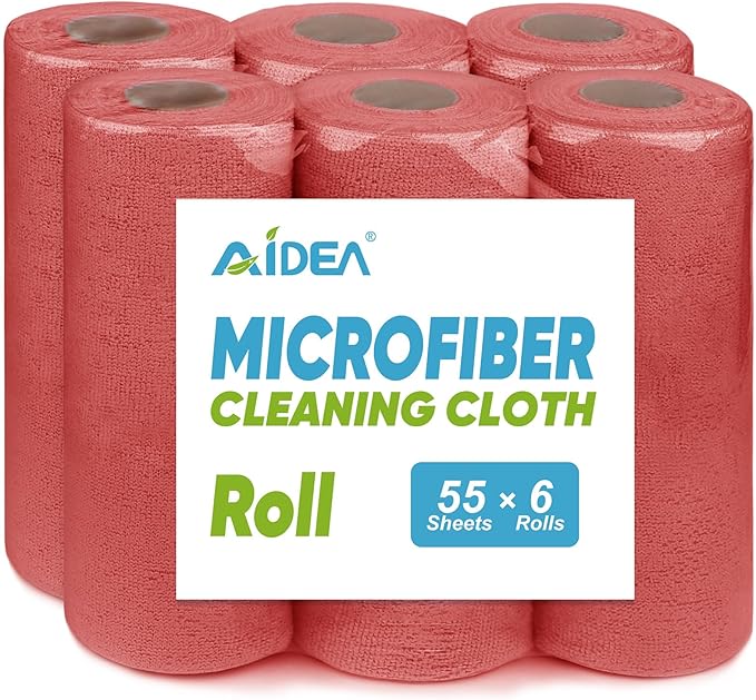 AIDEA Microfiber Cleaning Cloth 330 Sheets, Microfiiber Cloth by AIDEAHOME