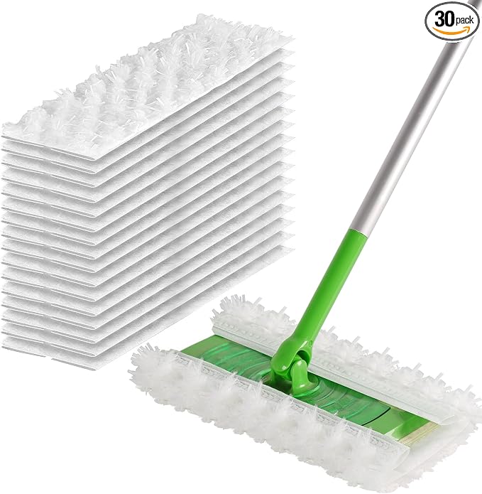 Heavy Duty Dry Sweeping Cloths for Swiffer Sweeper, Disposable Pet Dry Mop Pad by AIRU