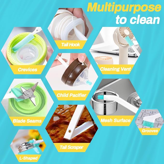 Potanro Ice Machine Cleaner Brush Sets, Gap Crevice Cleaning Brushes Tools - Image 6