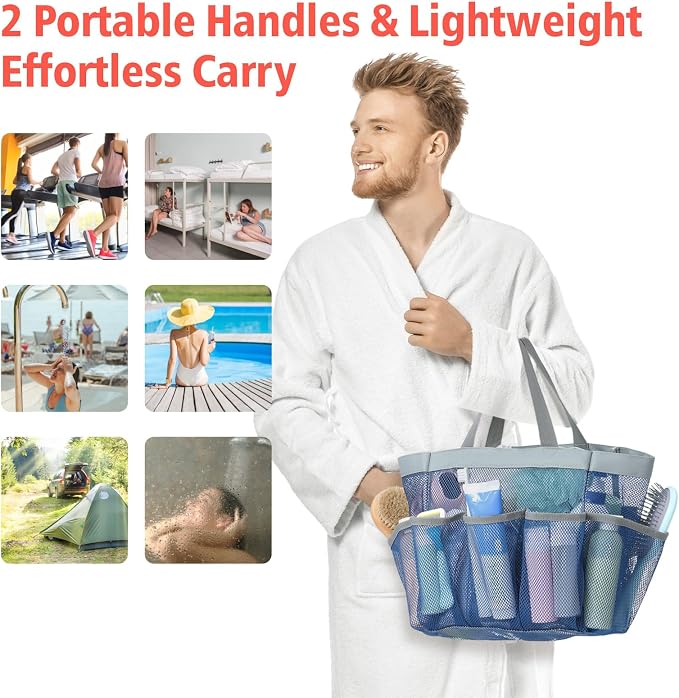 F-color Mesh Shower Caddy Portable - Image 6