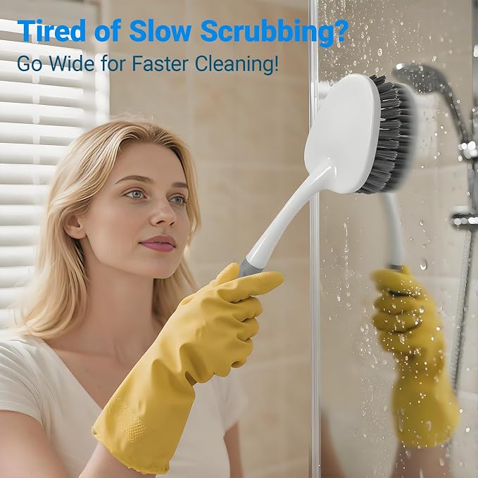 2 Pack Heavy Duty Scrub Brush Set - Image 3