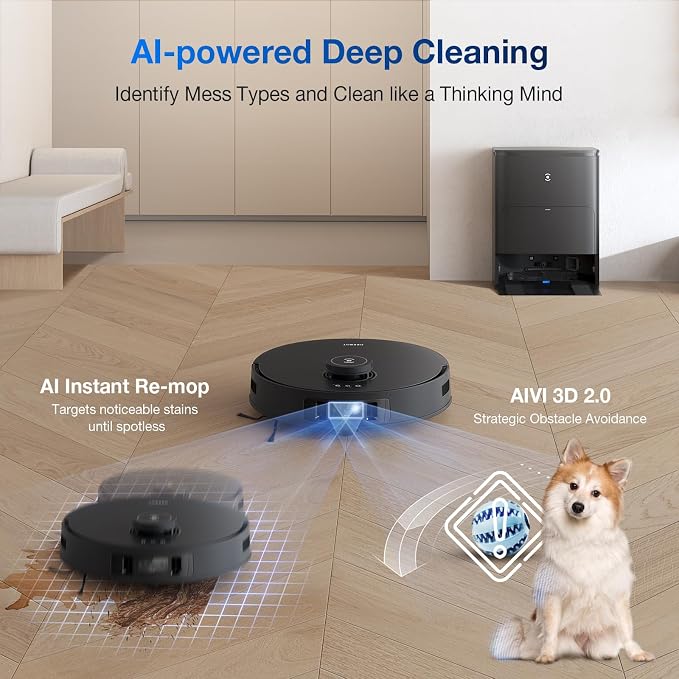 ECOVACS DEEBOT T30S AI Care Robot Vacuum and Mop, TruEdge Adaptive Edge Mopping - Image 6