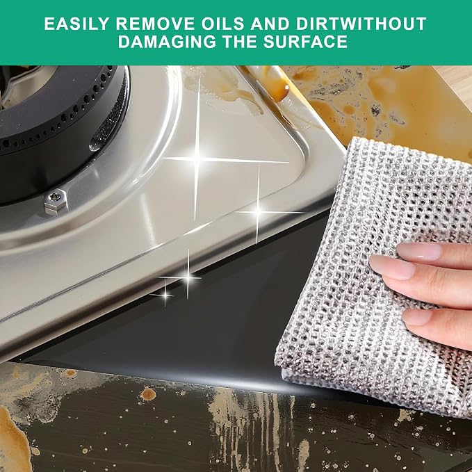 10Pcs Multipurpose Wire Dishwashing Rag, Reusable Non-Scratch Wire Dishcloth - Image 2