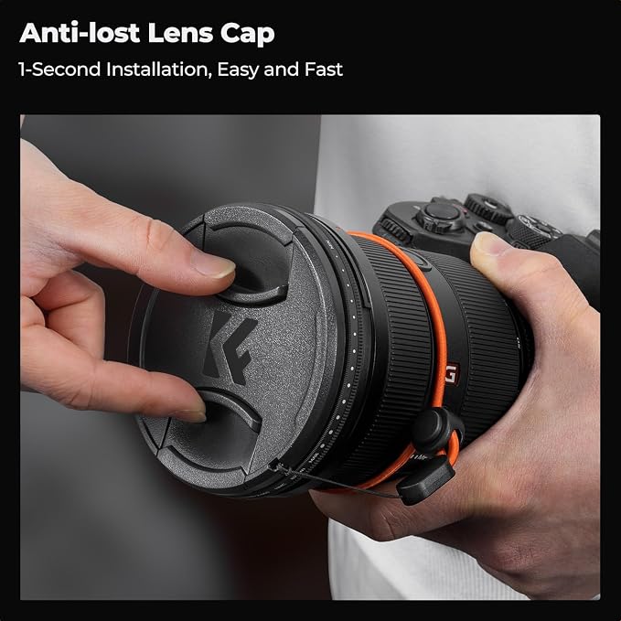 K&F CONCEPT 37mm Variable ND Camera Lens Filter ND2-ND400 + Filter Cap + - Image 5