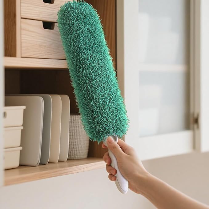 Microfiber Duster with Handle and Washable Duster Head, Dusters - Image 3