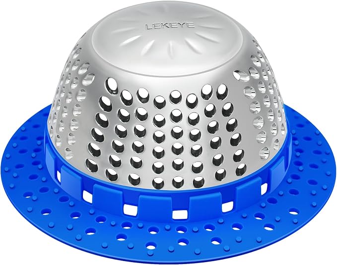LEKEYE Shower Drain Hair Catcher/Shower Drain Cover/Drain Protector by LEKEYE