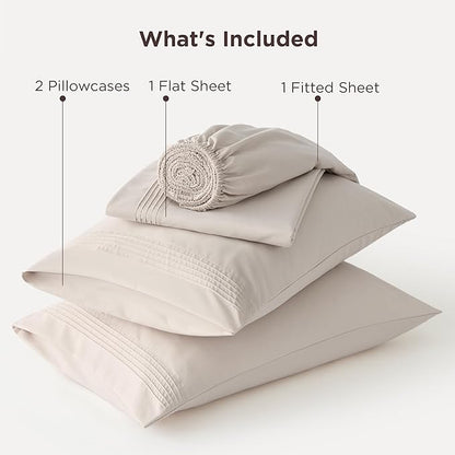 Bedsure Deep Pocket Full Size Bed Sheets Set - Fits Mattresses Up to 21 Inches Thick - 4 Piece GentleSoft Bed Sheets, Moisture Wicking, Soft & Cooling Bedsheet & Pillowcases, Easy & Secure Fit, Linen