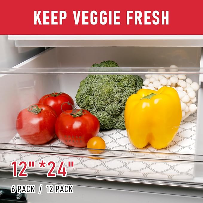 Cooyes Non Slip Refrigerator Liners, 2-in-1 Fridge Mats and Fresh-Keeping Shelf - Image 6