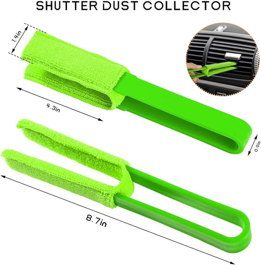 2 PCS Car Blinds Duster, Window Blind Cleaner Duster Brush - Image 2