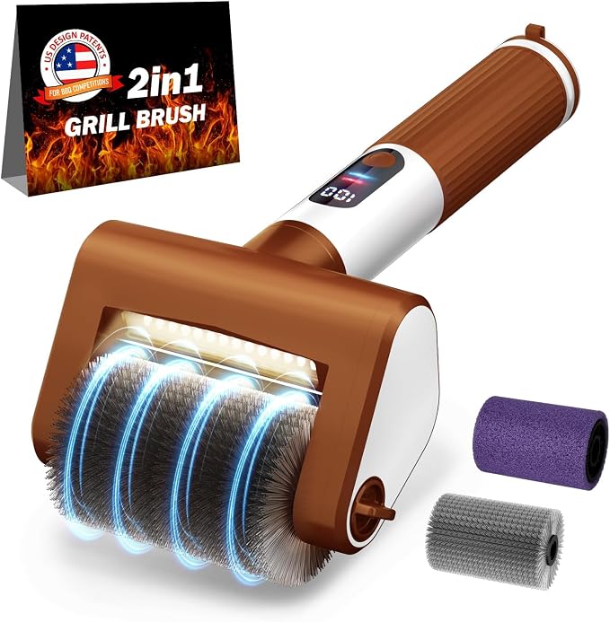 Electric Grill Brush, 2-Speed BBQ Grill Brush by VYTOOV