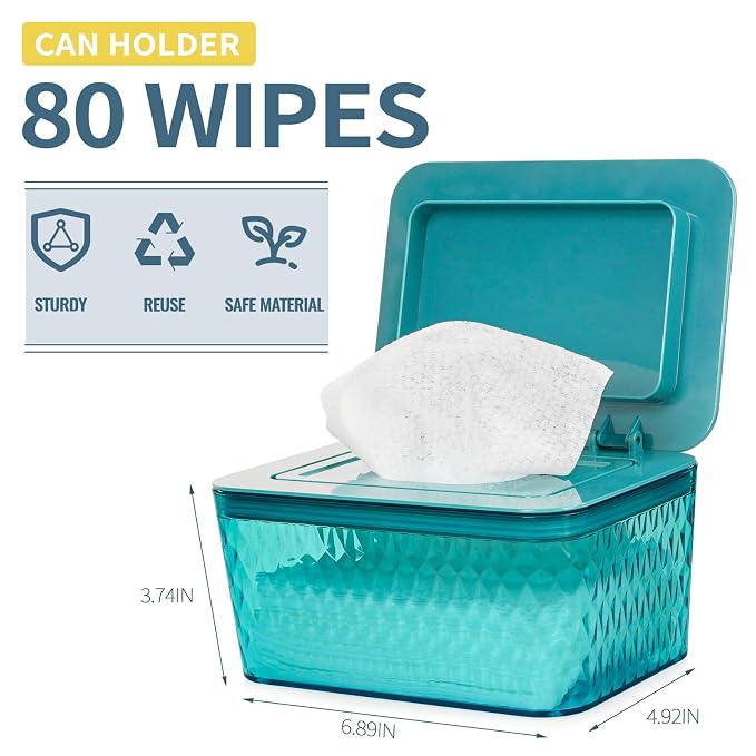 Wipes Dispenser, One-Handed Operation Wipe Holder - Image 2