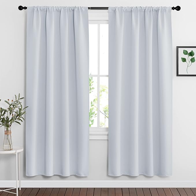 RYB HOME Curtains for Bedroom 72 inches Long, W 34 x L 72, 2 Panels by RYBHOME